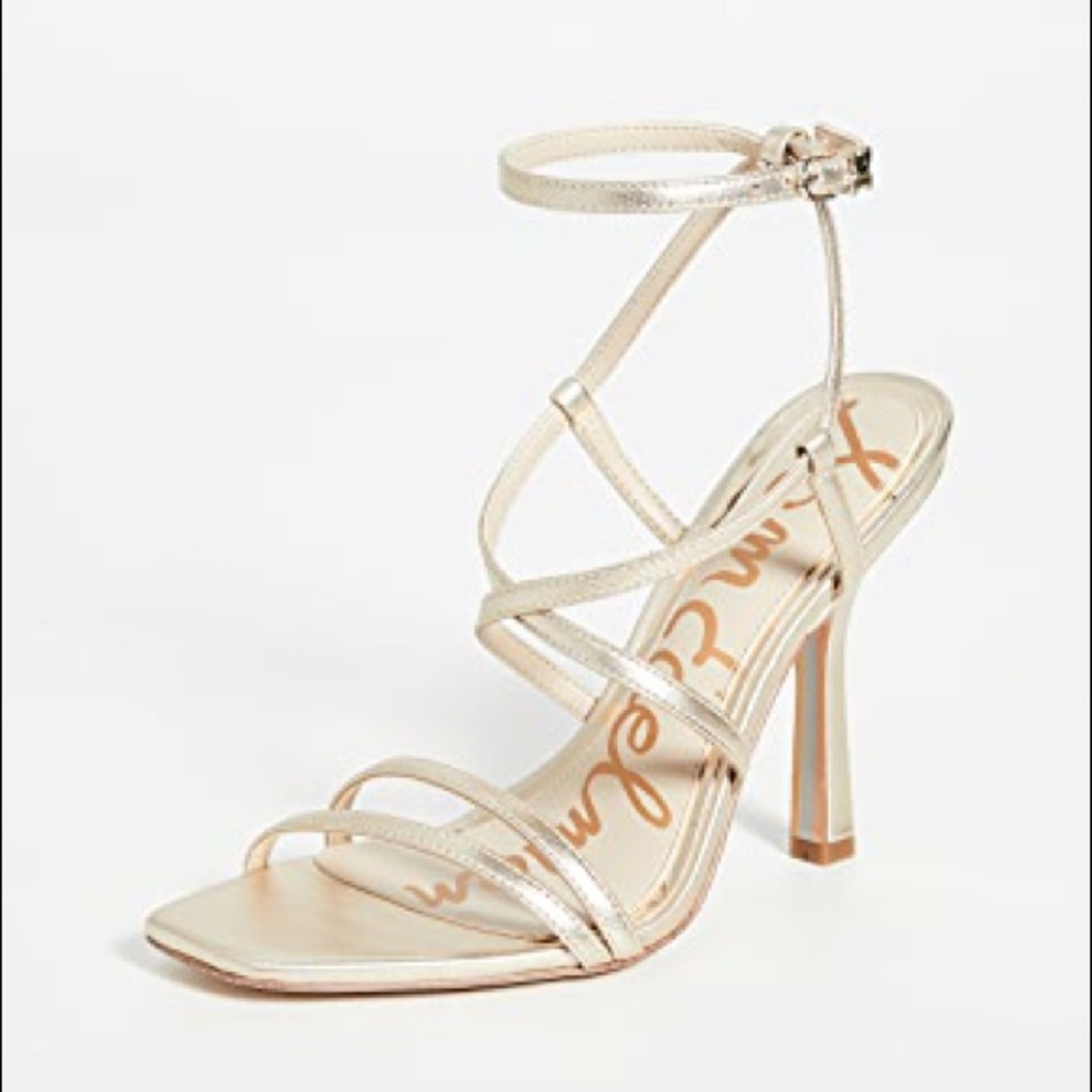 New Sam Edelman Gold stiletto heels size 7 1/2